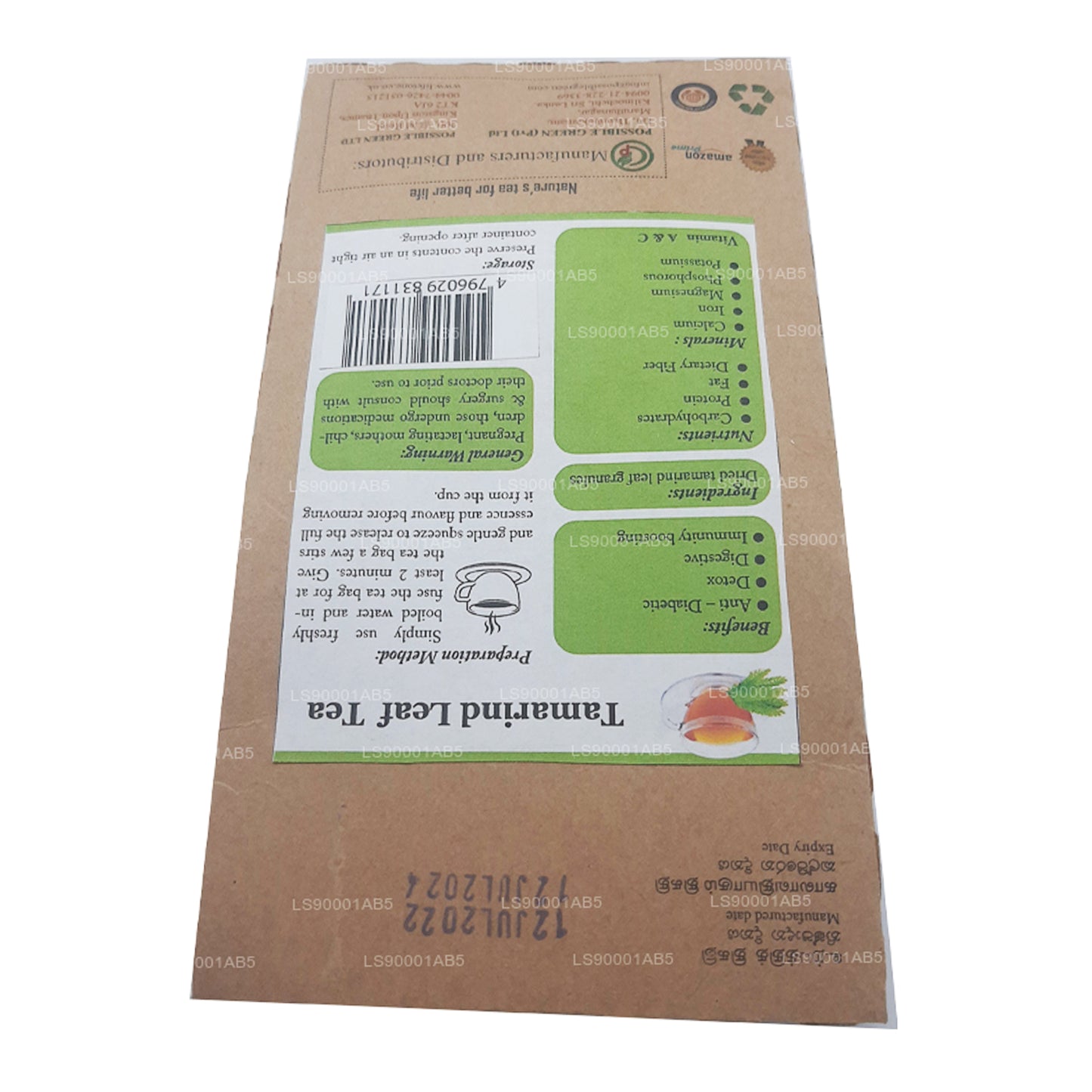 Tè in foglie di tamarindo Lifetone (40 g)