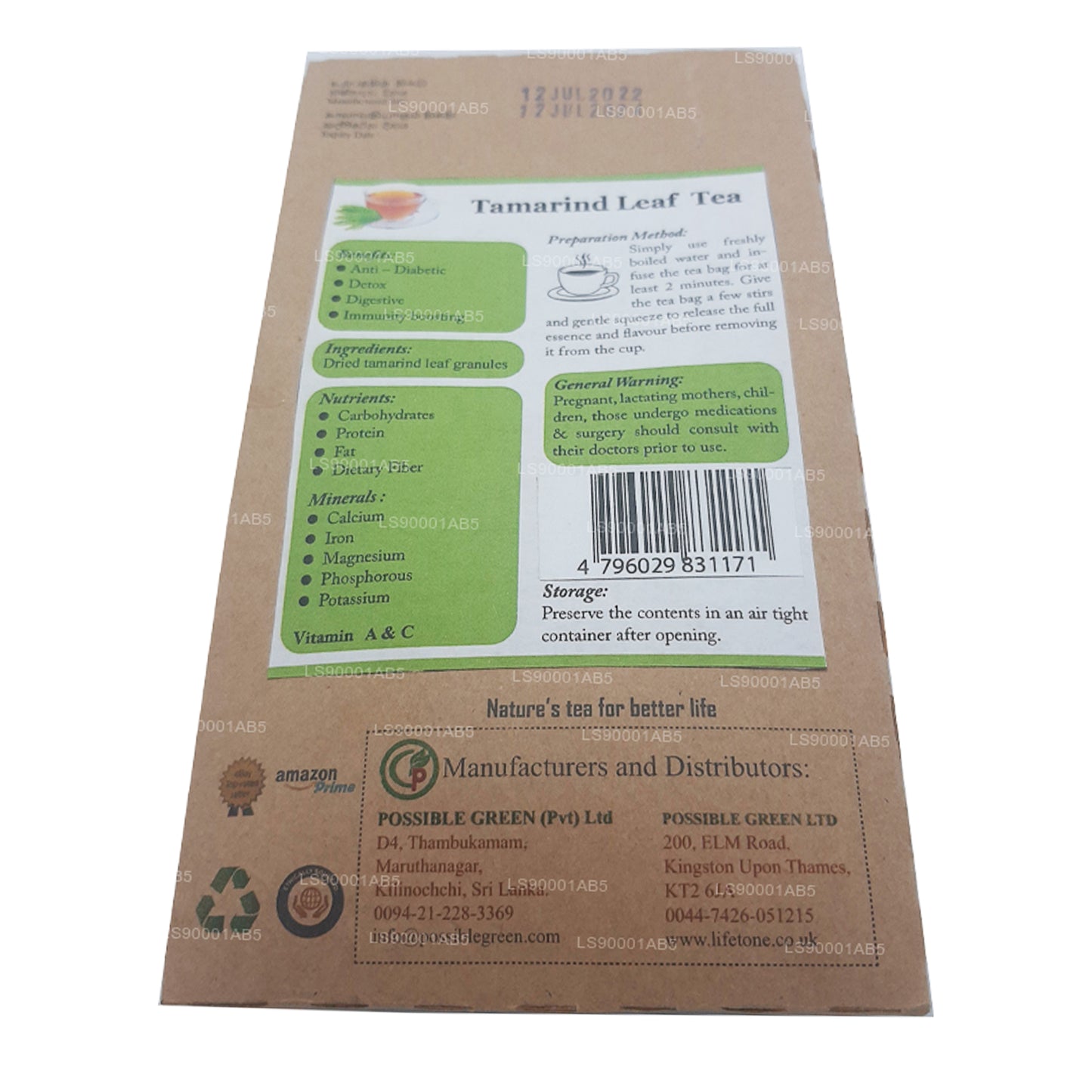 Tè in foglie di tamarindo Lifetone (40 g)