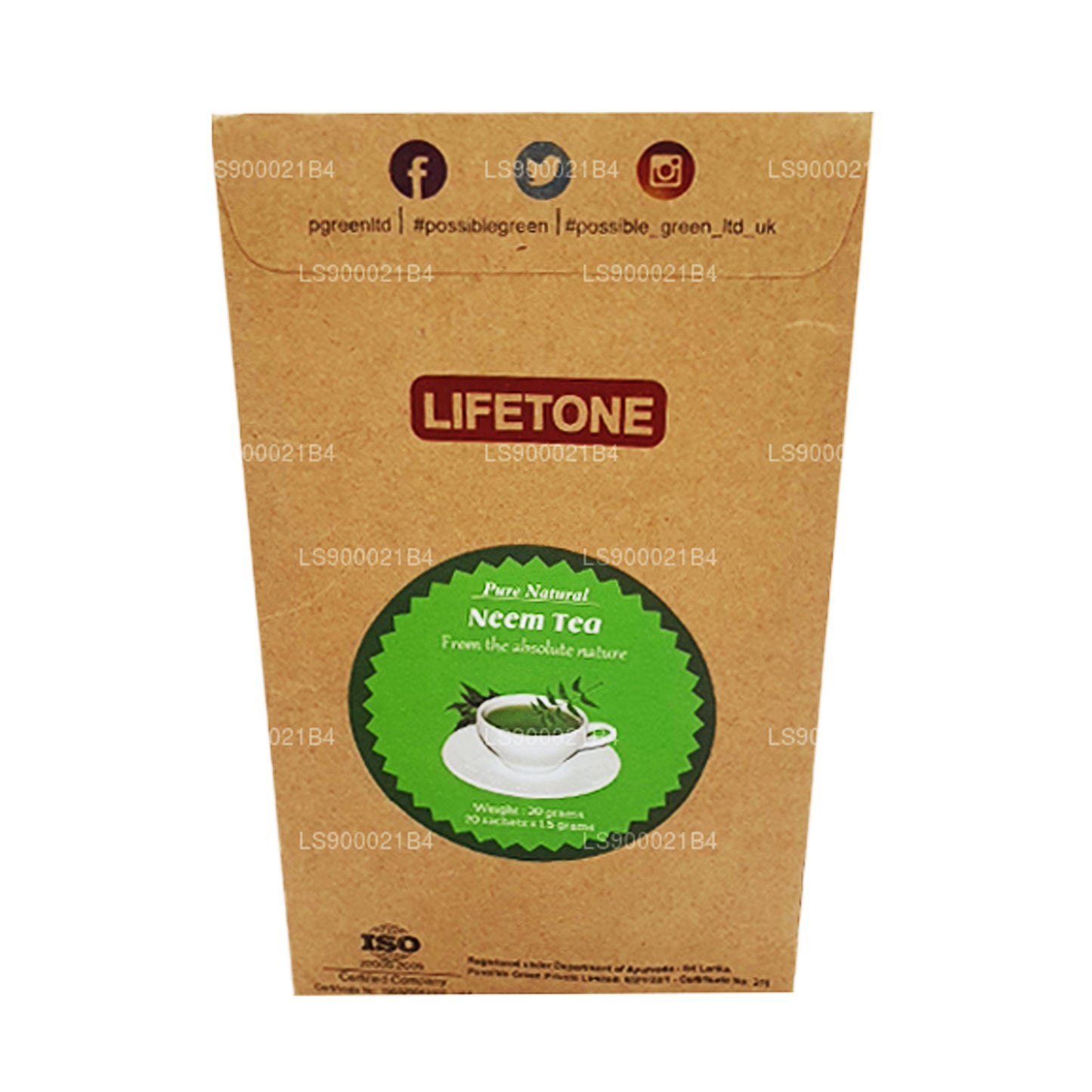 Tè alle foglie di neem Lifetone (30g)