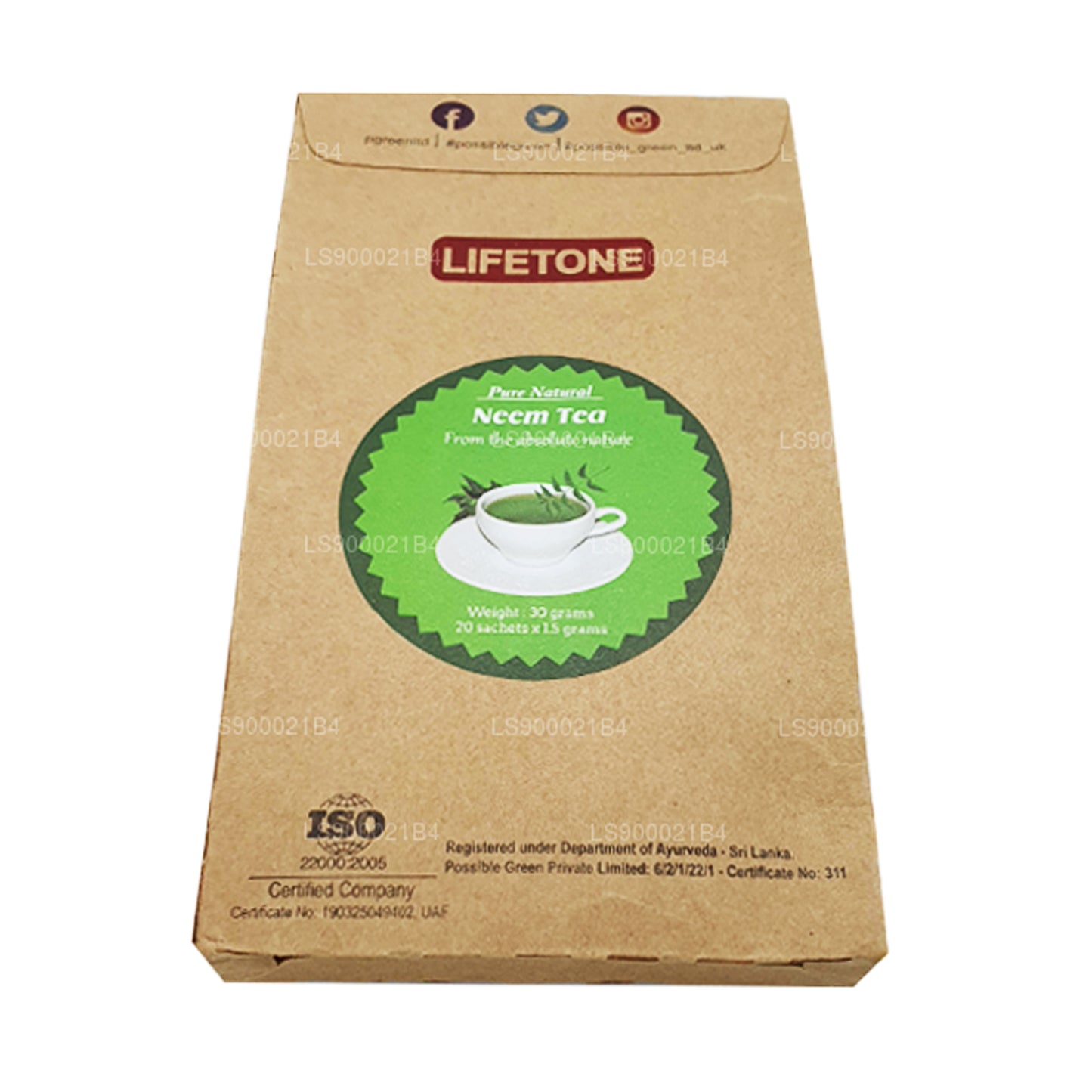 Tè alle foglie di neem Lifetone (30g)