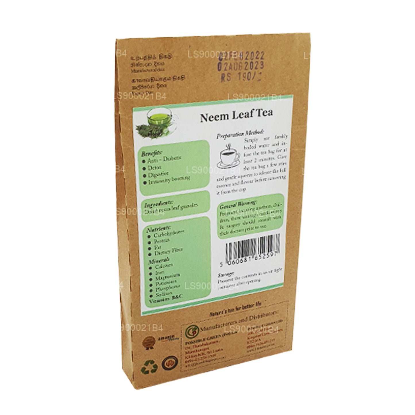 Tè alle foglie di neem Lifetone (30g)