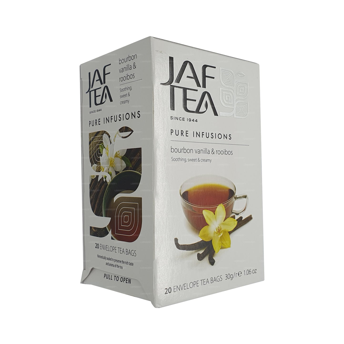 Jaf Tea Pure Infusions Collection Bourbon Vanilla Rooibos (30 g) 20 bustine di tè