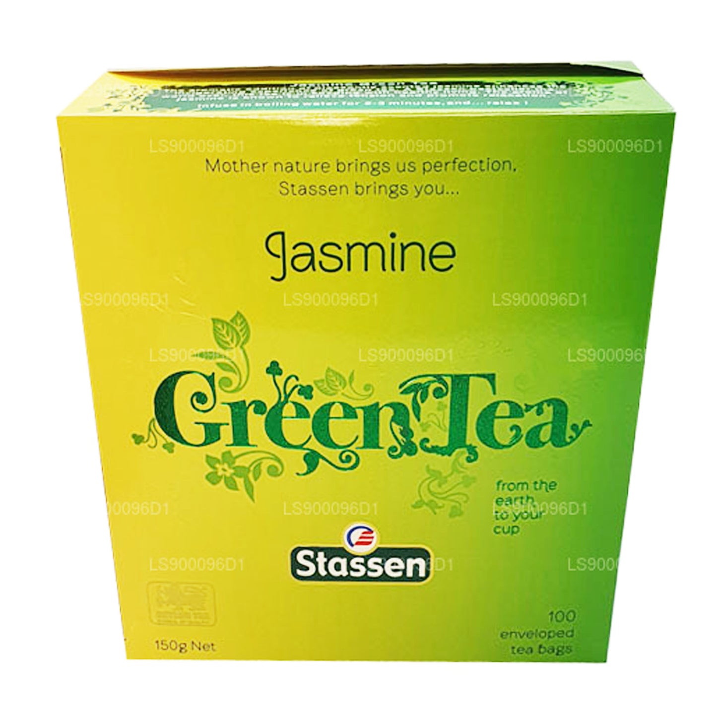 Tè verde Stassen Jasmine (37,5 g) 25 bustine di tè