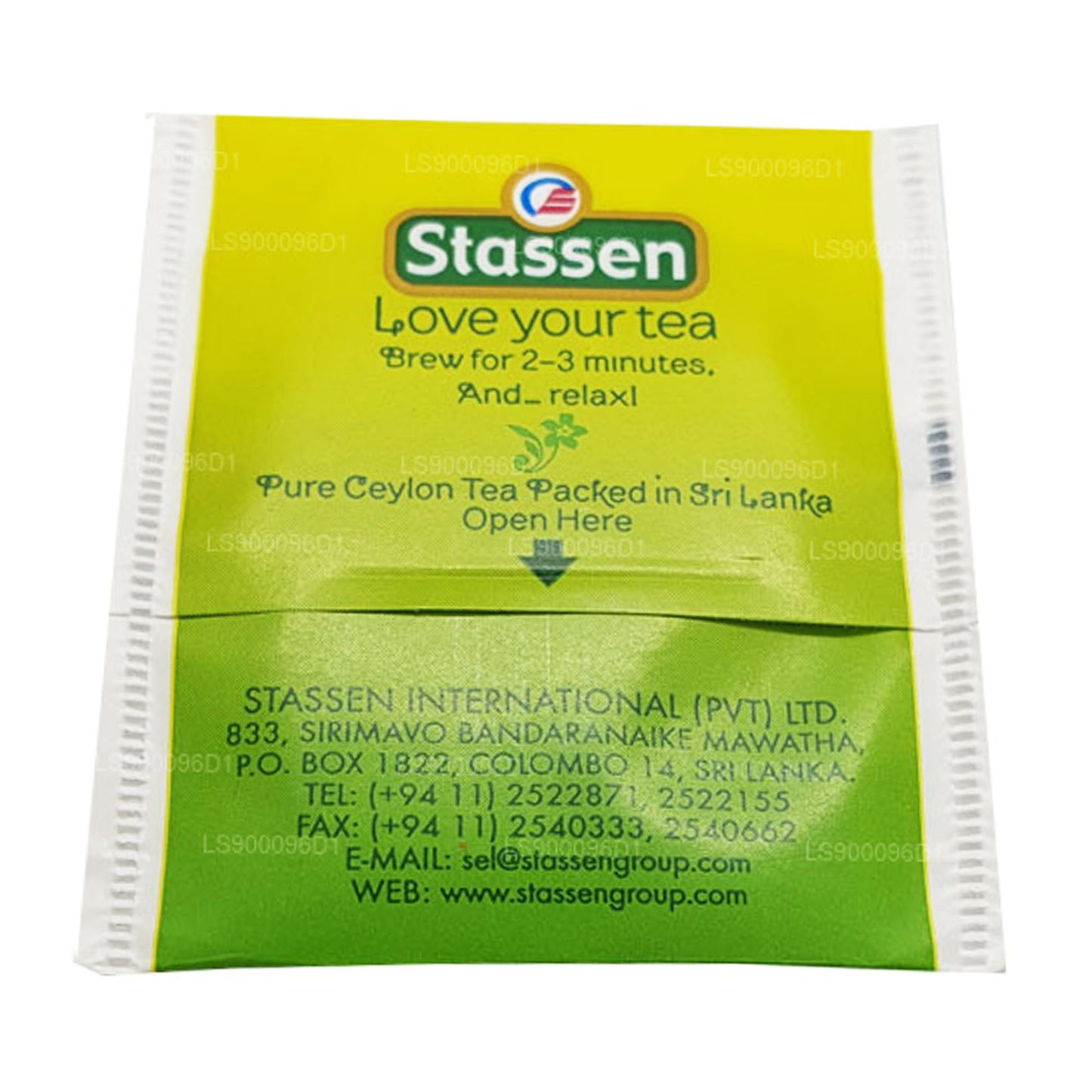 Tè verde Stassen Jasmine (37,5 g) 25 bustine di tè