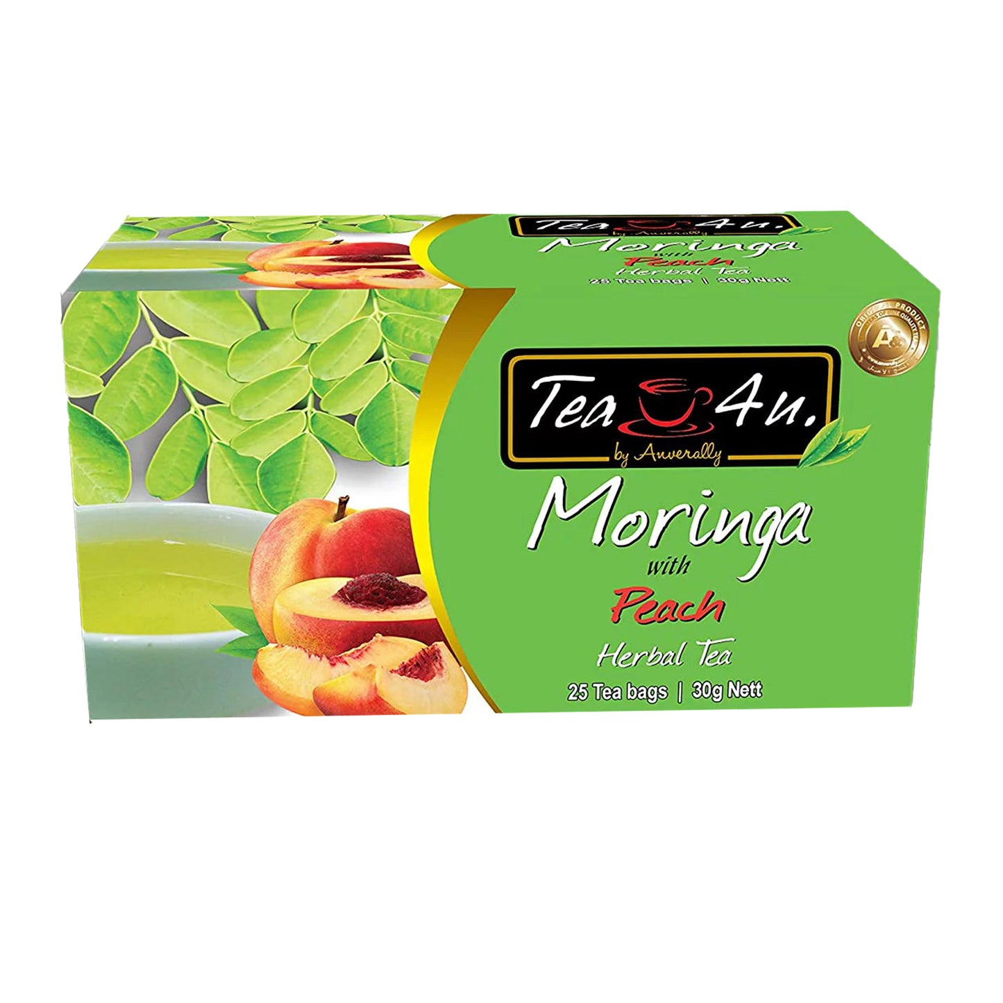 Tea4U Moringa con pesca (30g) 25 bustine di tè