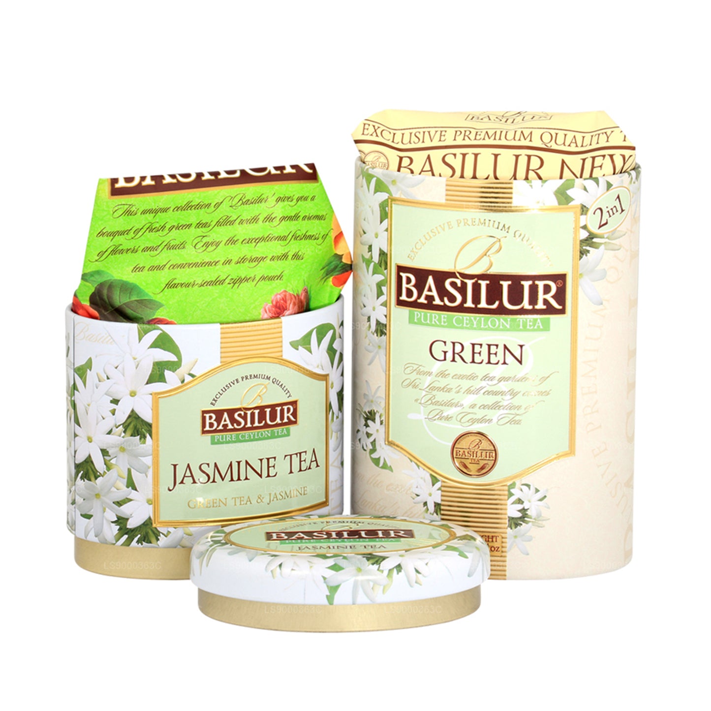 Basilur Fruits and Flowers «Jasmine Tea/Green» (125 g), contenitore