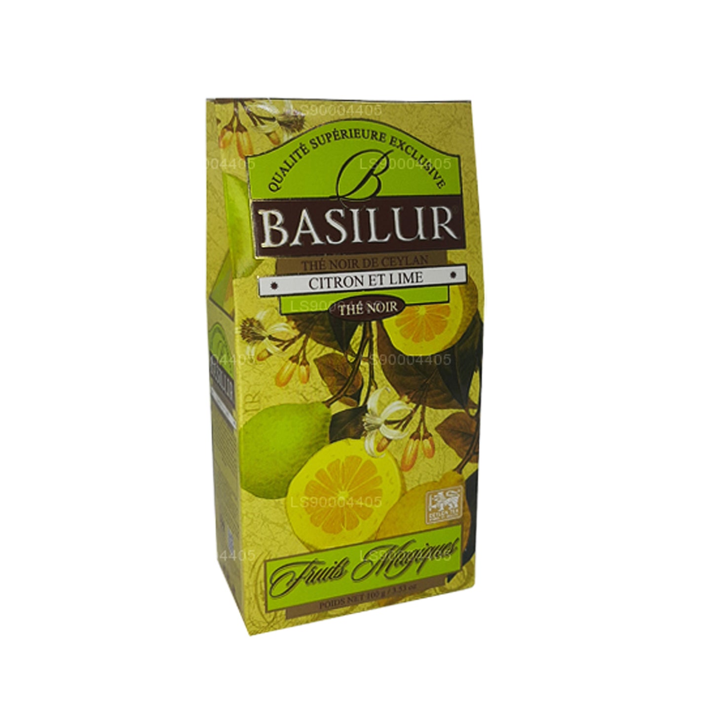 Tè nero di Ceylon Basilur al limone e lime (100g)