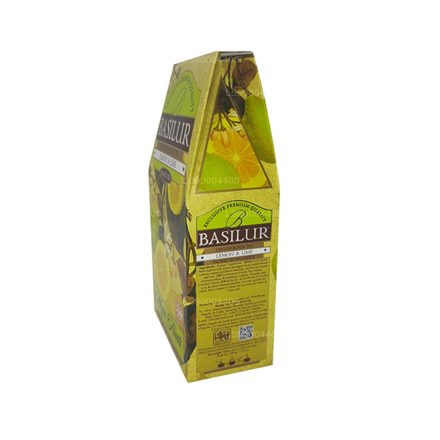 Tè nero di Ceylon Basilur al limone e lime (100g)