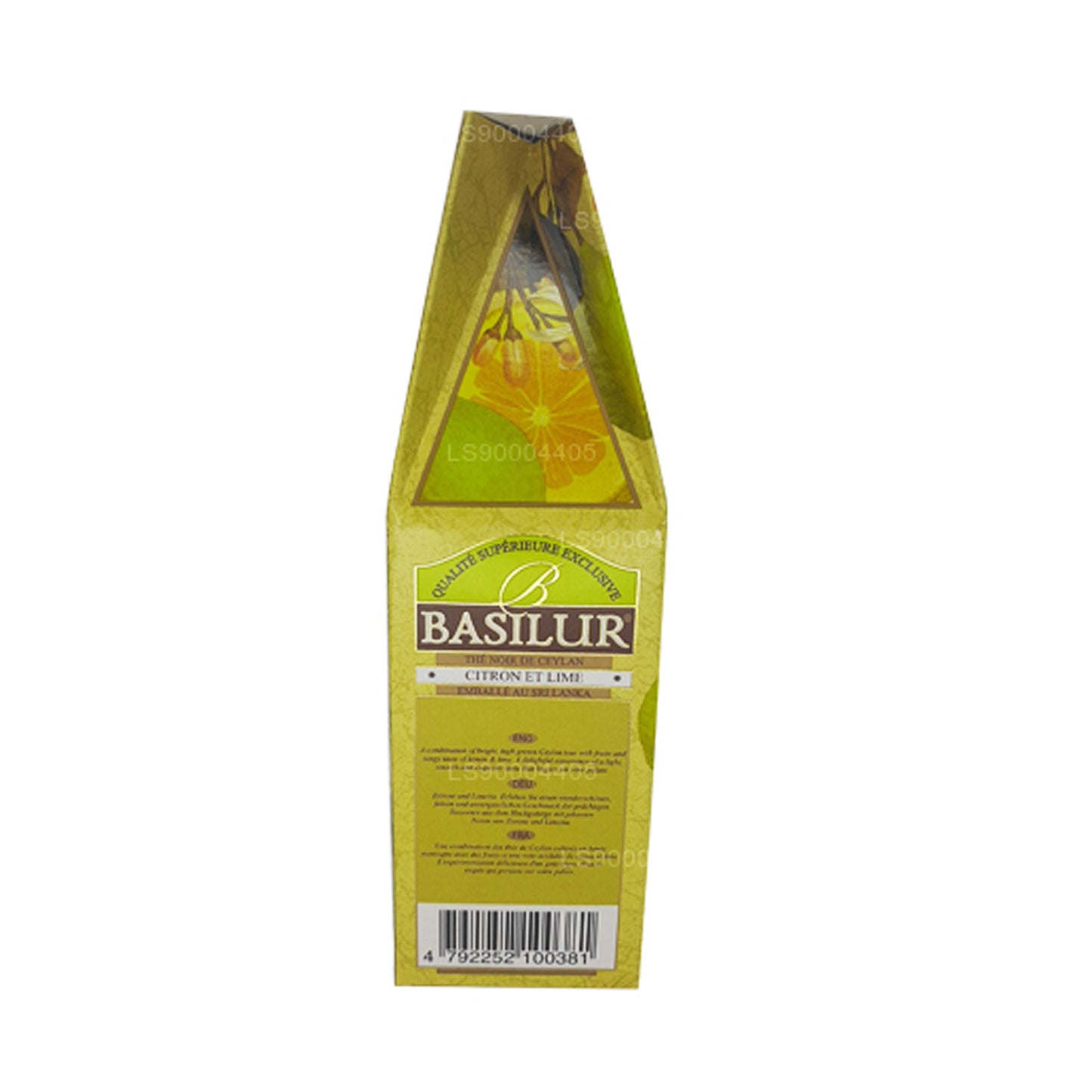 Tè nero di Ceylon Basilur al limone e lime (100g)