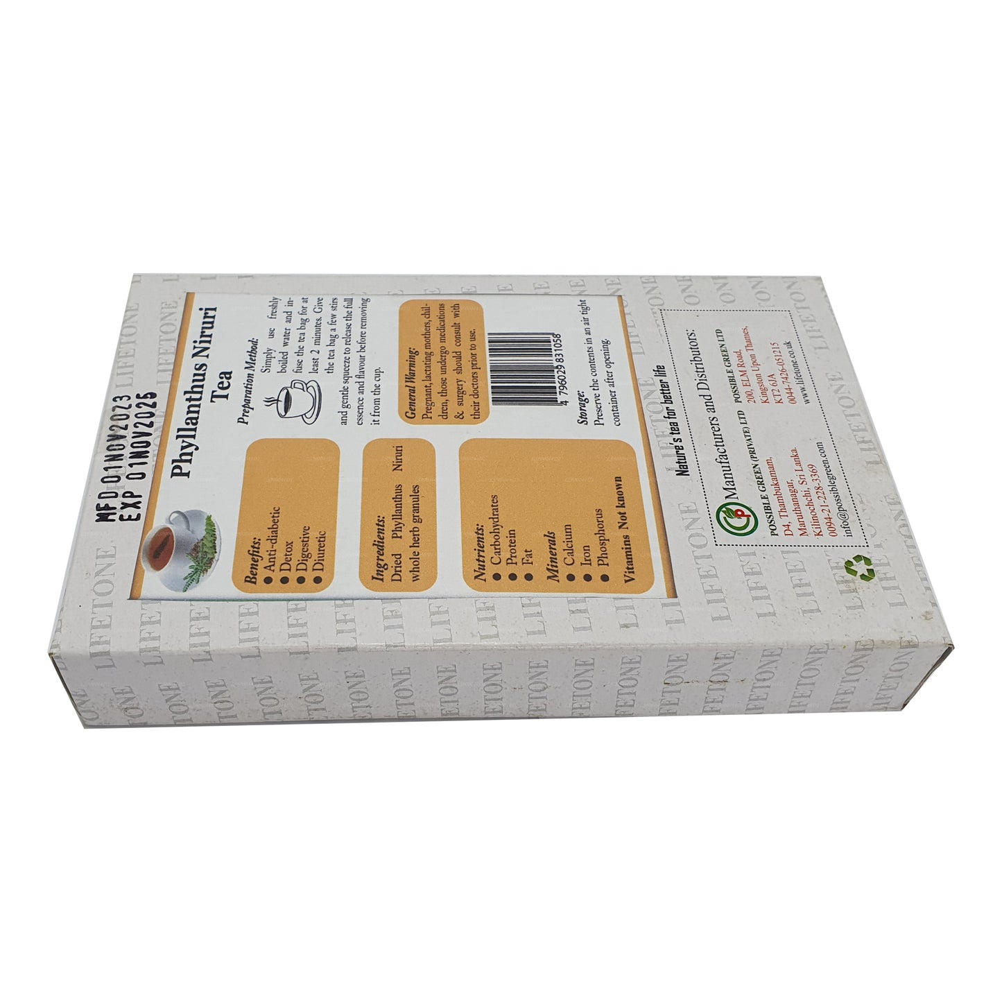 Tè Lifetone Phylanthus Nirurii (40 g)