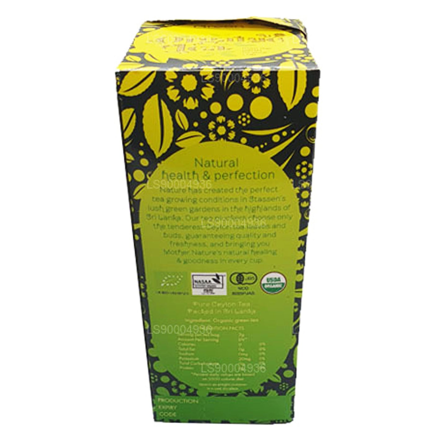 Tè verde biologico Stassen (50 g) 25 bustine di tè