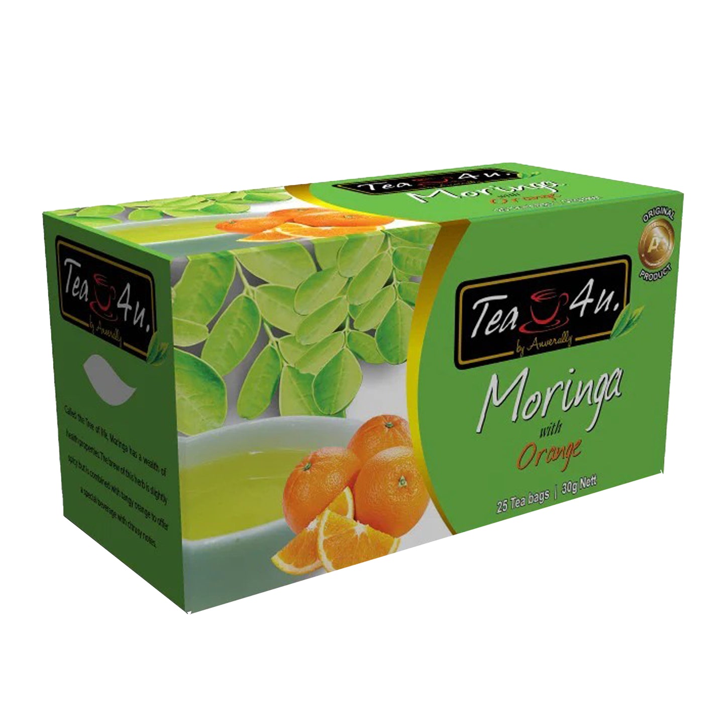 Tea4U Moringa con arancia (30g) 25 bustine di tè