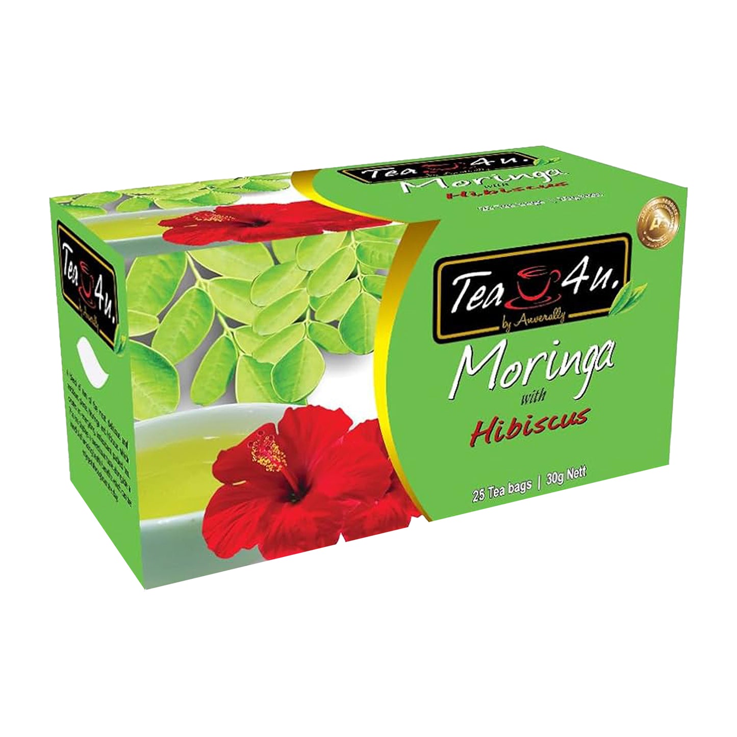 Tea4U Moringa con ibisco (30g) 25 bustine di tè