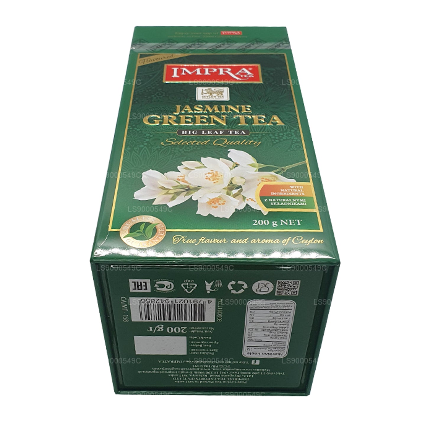 Impra Jasmine Green Tea Big Leaf (200 g), contenitore per carne