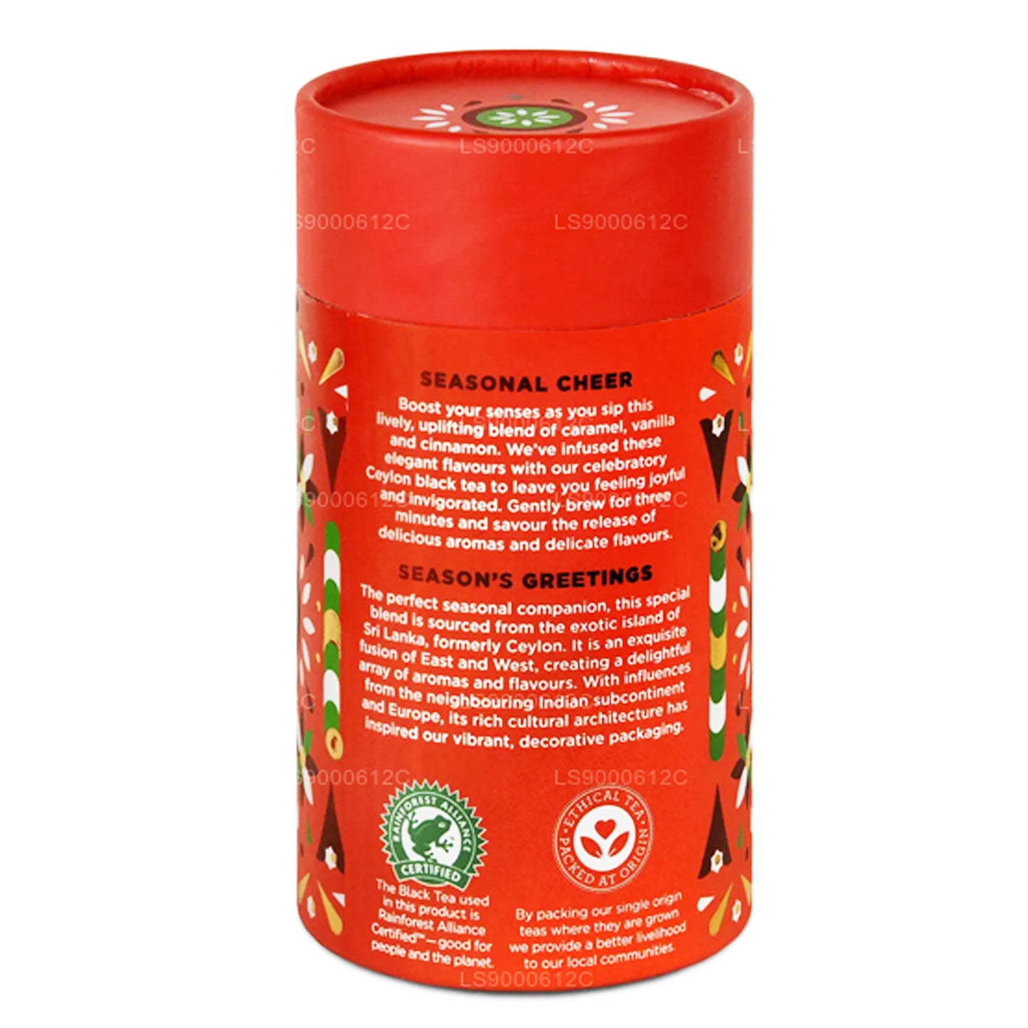 Jaf Tea Seasonal Cheer - Tè nero aromatizzato con caramello, vaniglia e cannella (50 g)