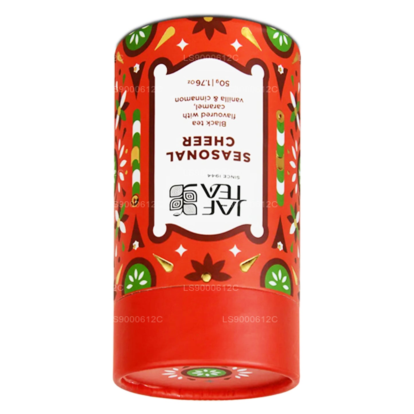 Jaf Tea Seasonal Cheer - Tè nero aromatizzato con caramello, vaniglia e cannella (50 g)