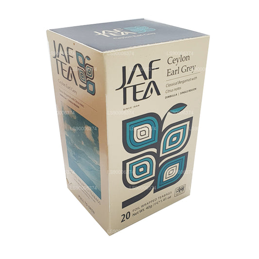 Jaf Tea Ceylon Earl Grey (40 g) 20 bustine di tè