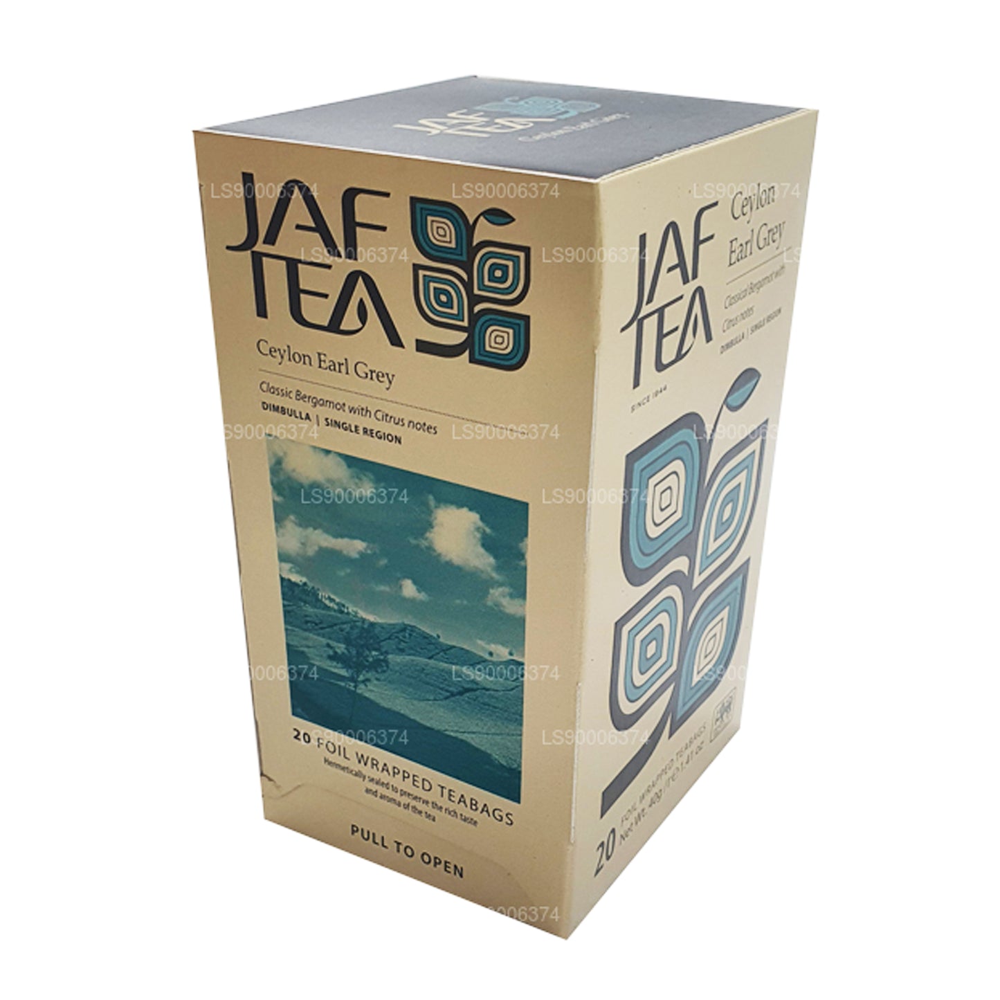 Jaf Tea Ceylon Earl Grey (40 g) 20 bustine di tè