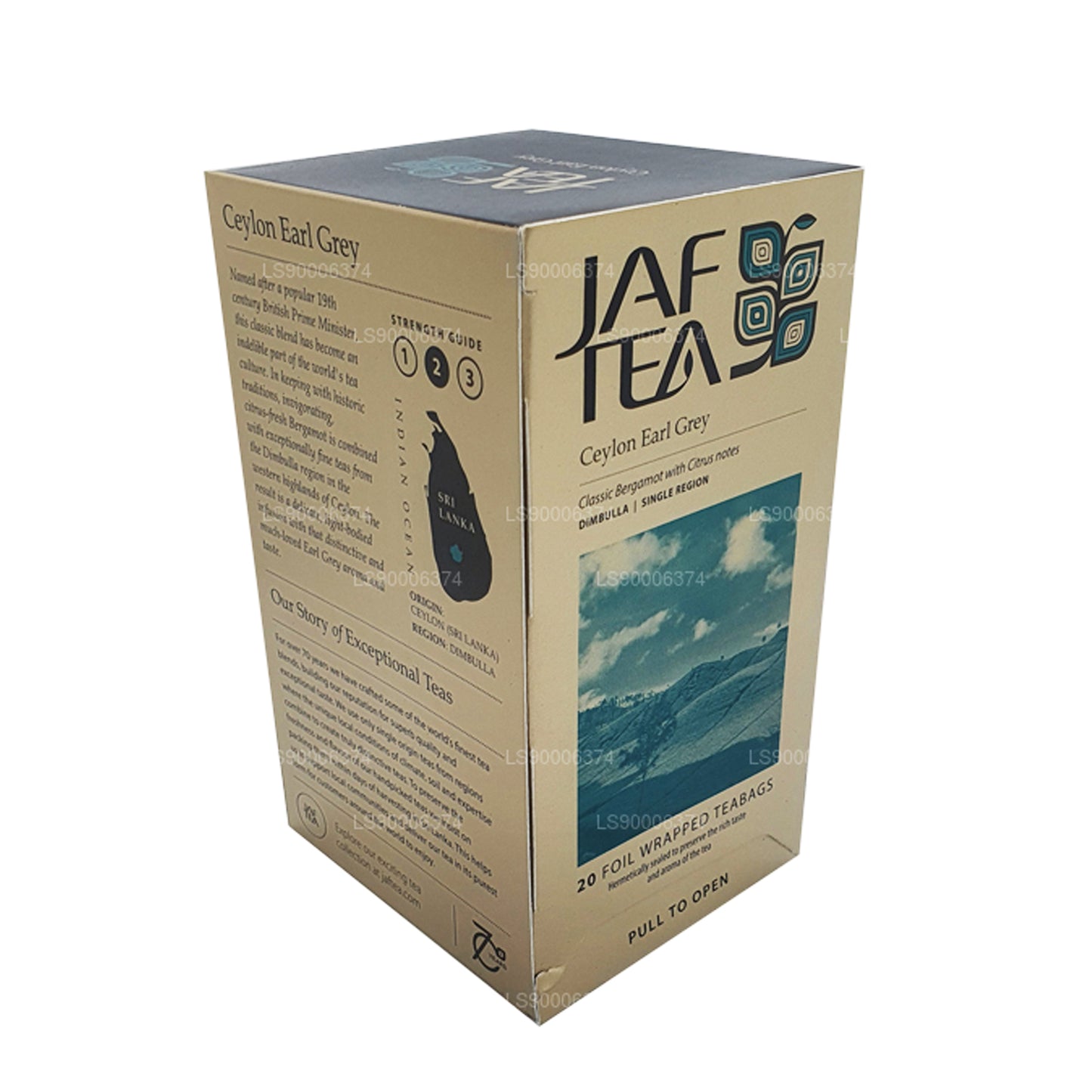 Jaf Tea Ceylon Earl Grey (40 g) 20 bustine di tè