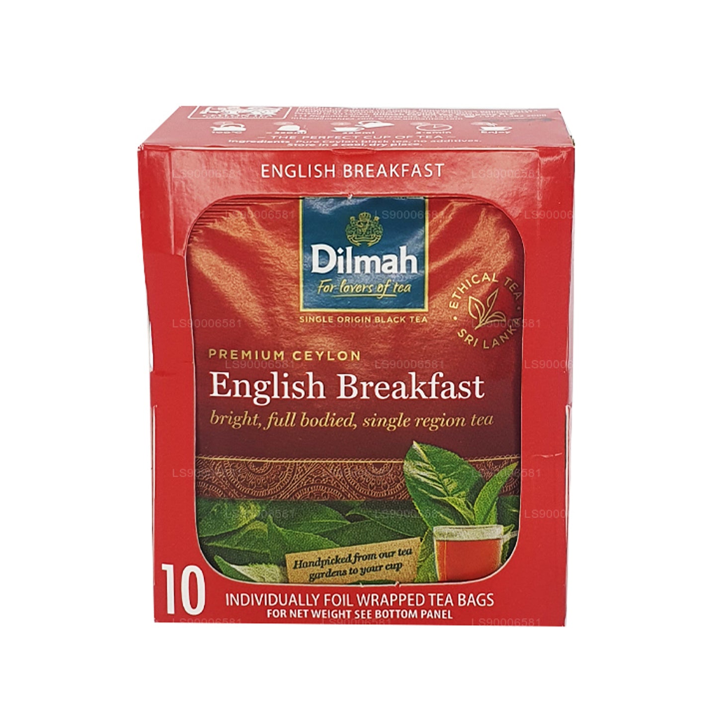 Dilmah English Breakfast Tea (20 g), 10 bustine di tè confezionate singolarmente in carta stagnola