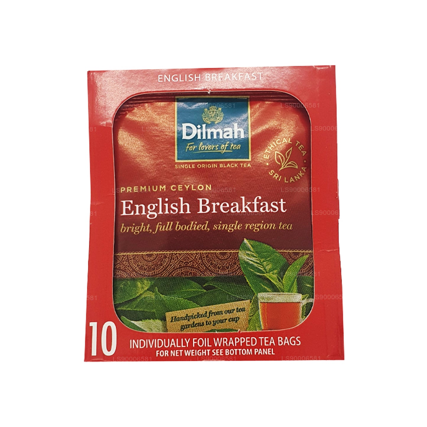 Dilmah English Breakfast Tea (20 g), 10 bustine di tè confezionate singolarmente in carta stagnola