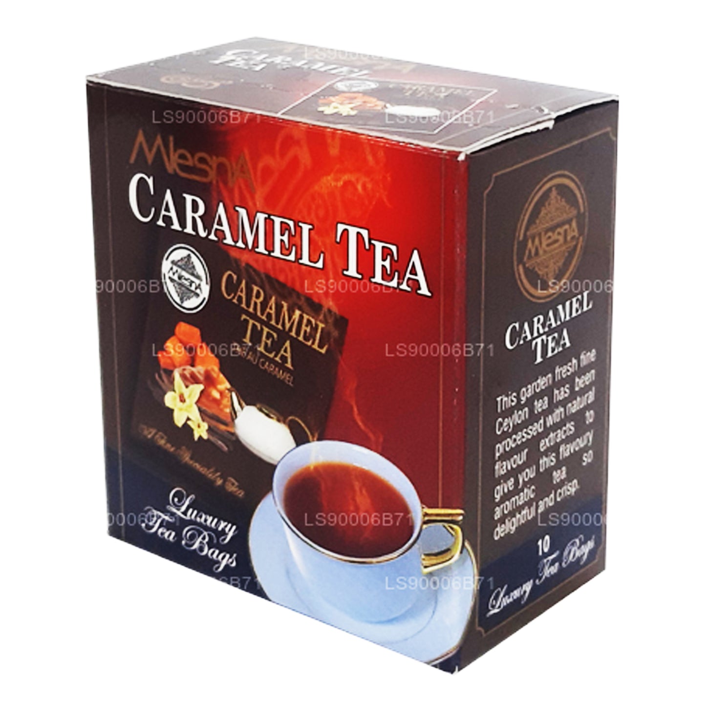 Tè al caramello Mlesna (20g) 10 bustine di tè di lusso