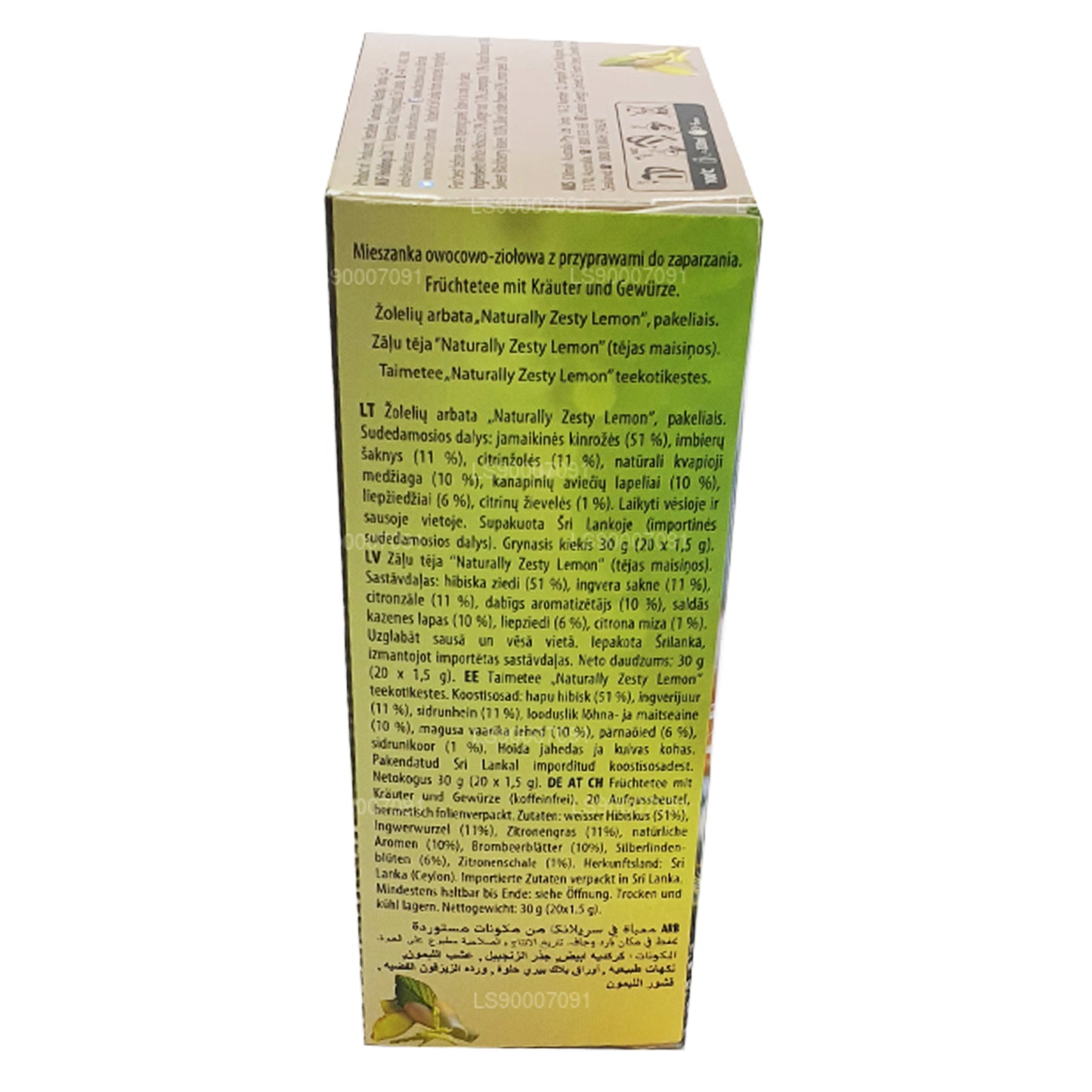 Dilmah Naturally Zesty Lemon (30 g) 20 bustine di tè