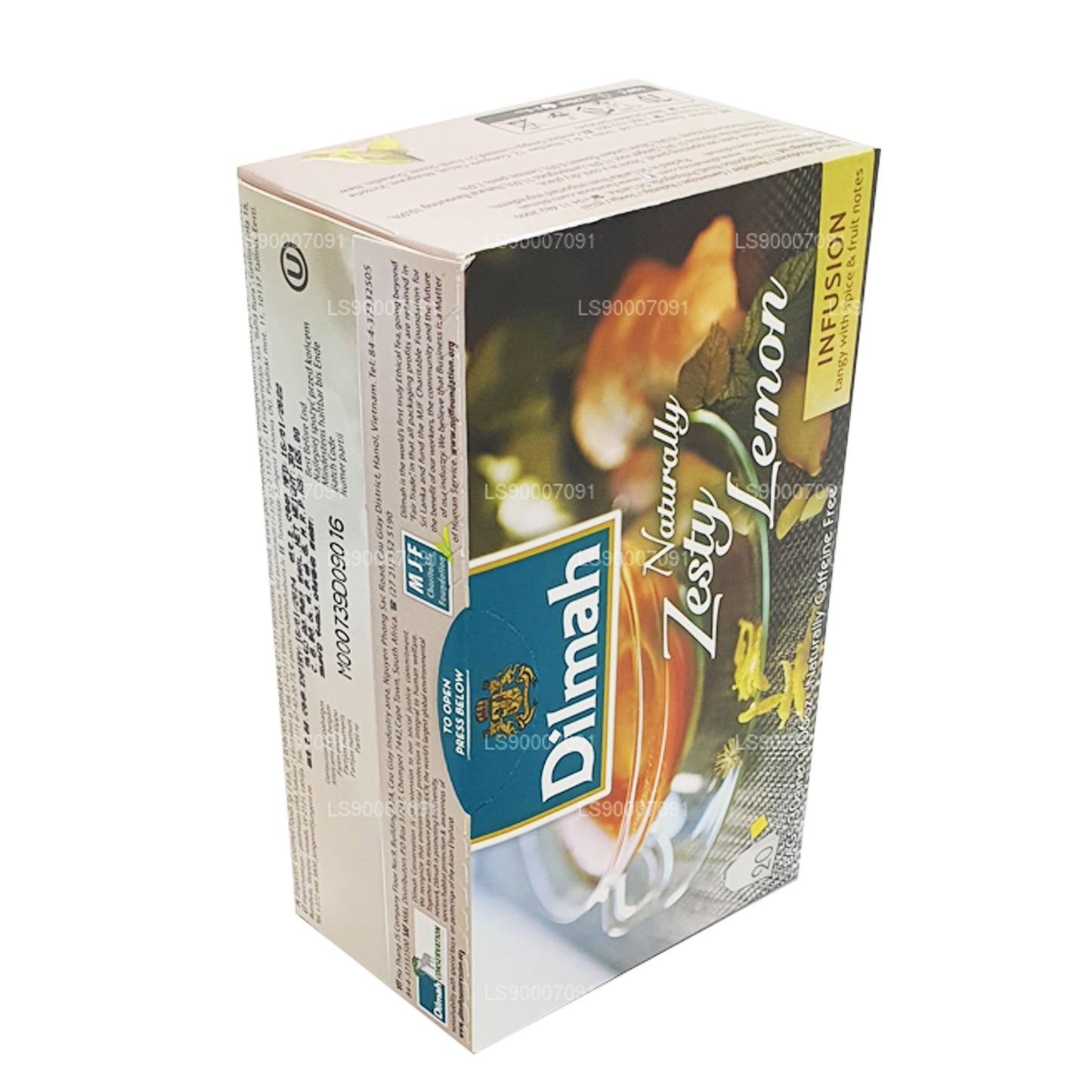 Dilmah Naturally Zesty Lemon (30 g) 20 bustine di tè