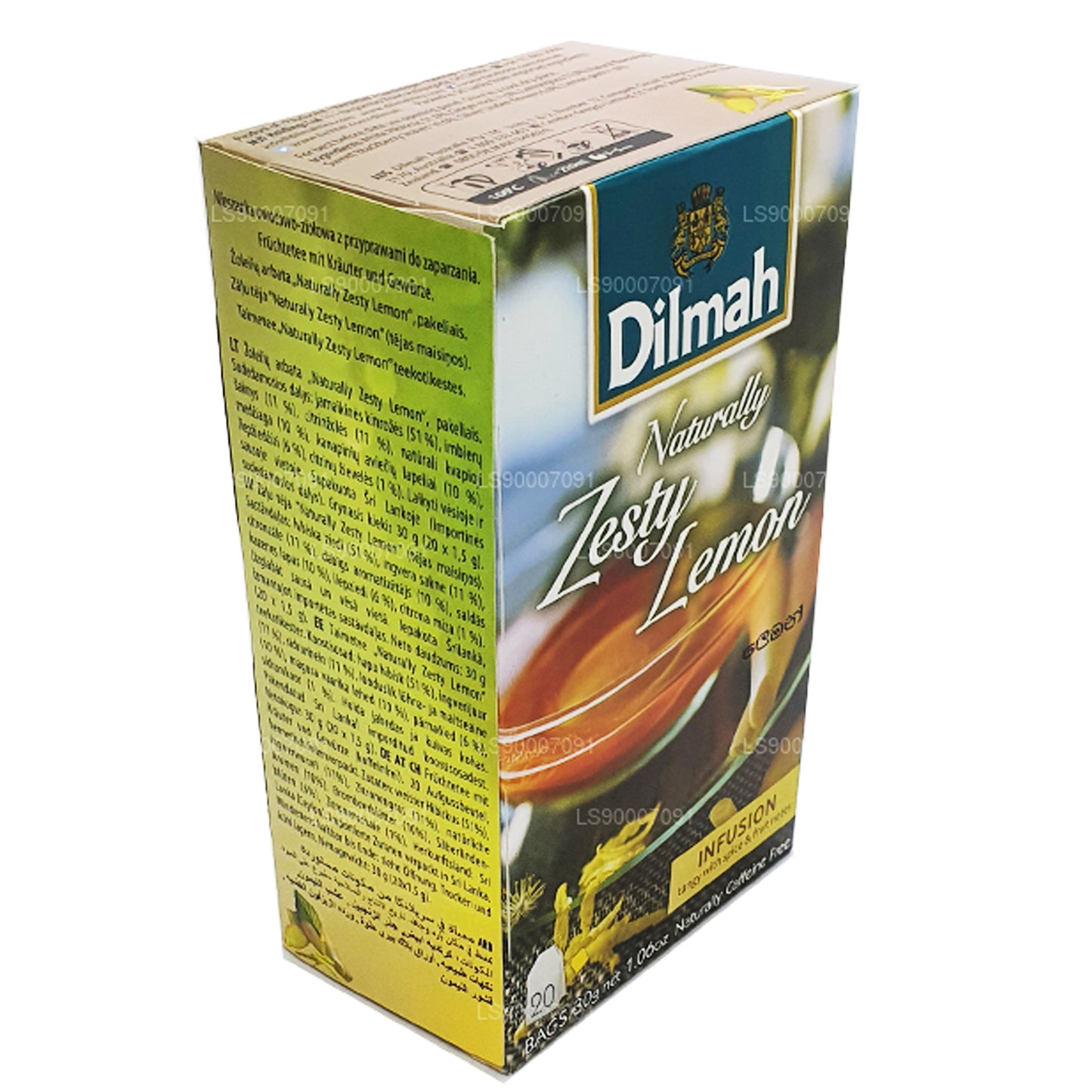 Dilmah Naturally Zesty Lemon (30 g) 20 bustine di tè