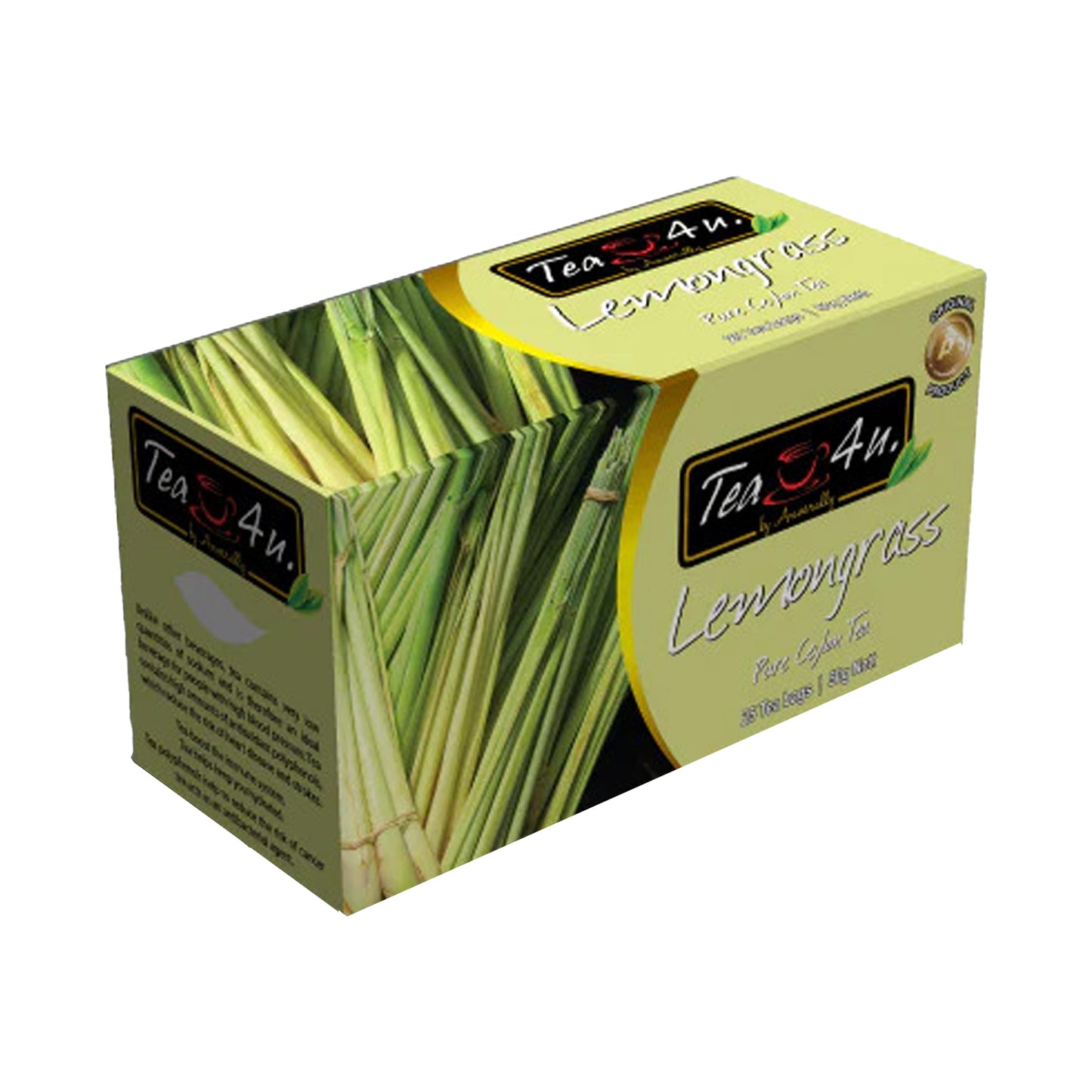 Tè alle erbe alla citronella Tea4U (37,5 g) 25 bustine di tè