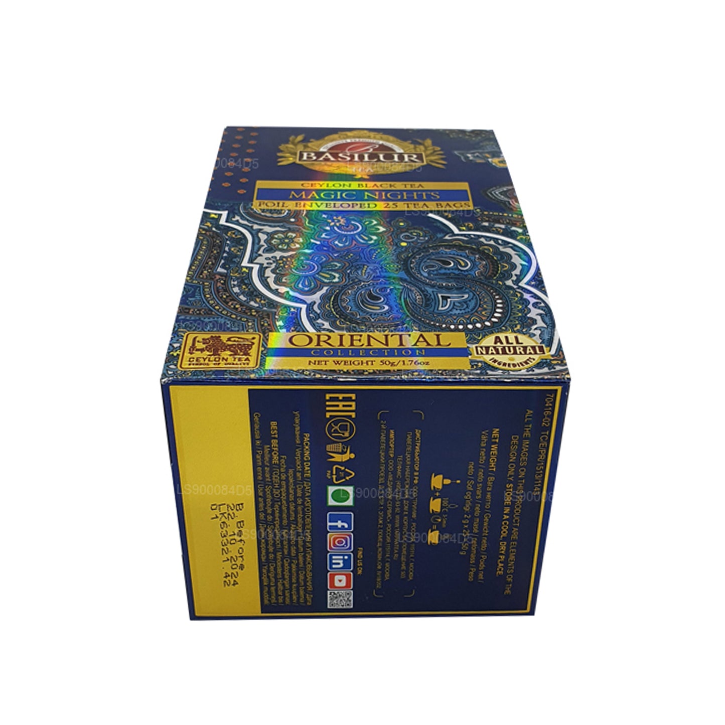 Basilur Oriental «Magic Nights» (50 g) 25 bustine di tè