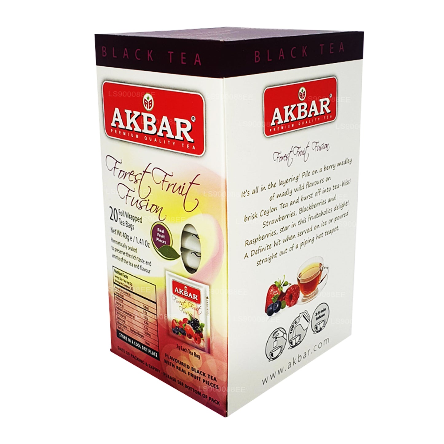 Akbar Forest Fruit Fusion (40 g) 20 bustine di tè