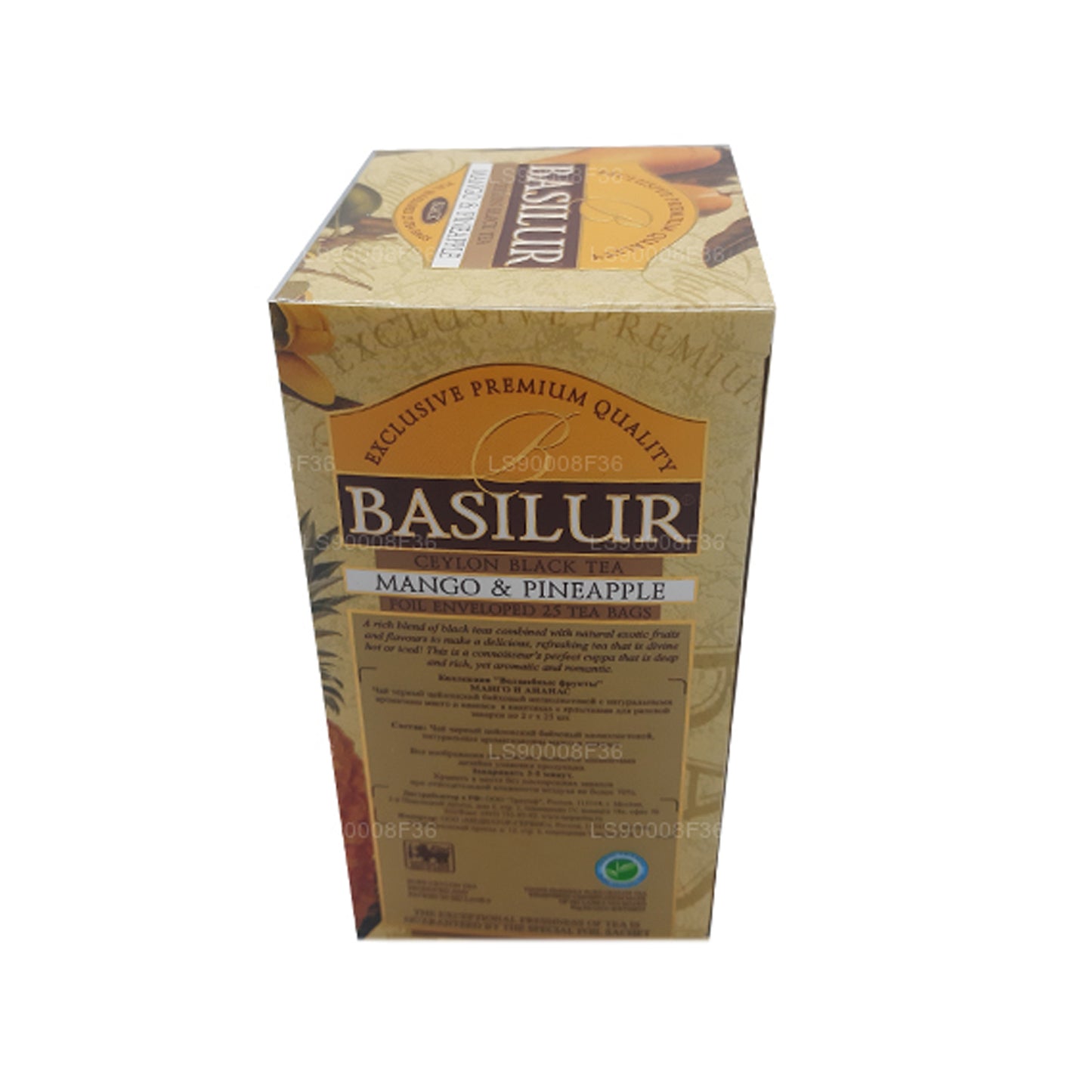 Basilur Magic Fruits Mango e Ananas (50 g) 25 bustine di tè