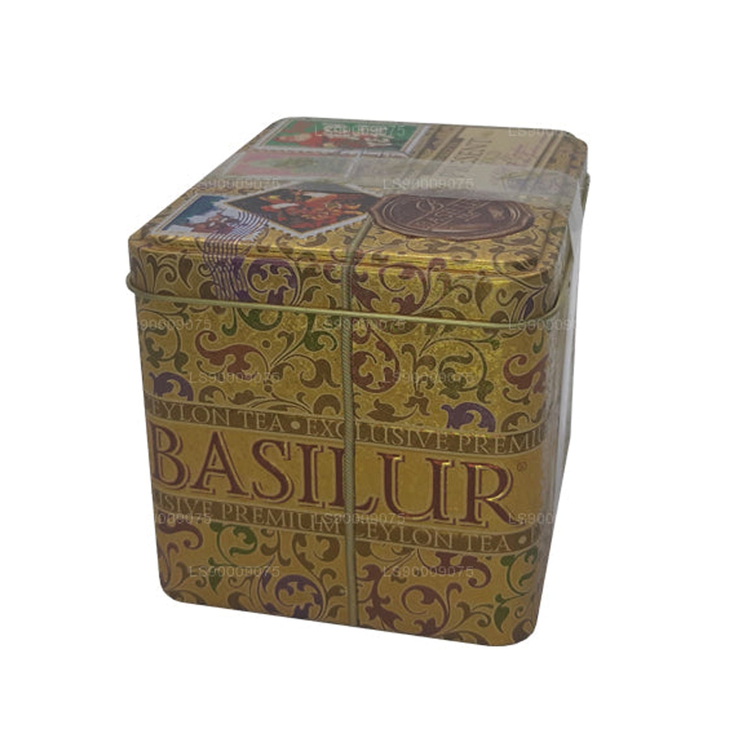 Basilur Present Gold - Barattolo da tè nero, 100 g