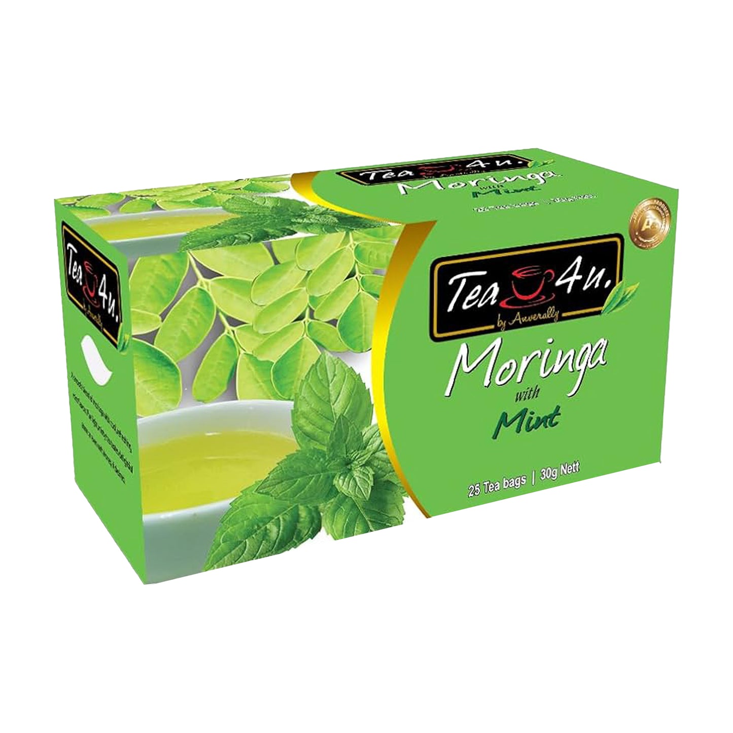 Tea4U Moringa con menta (30g) 25 bustine di tè