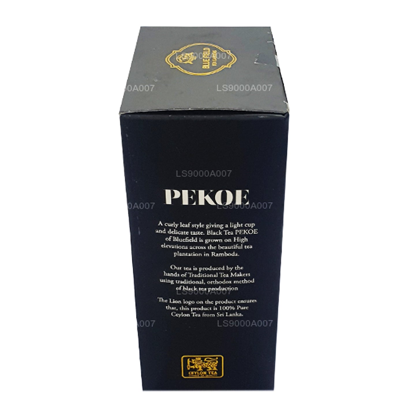 Tè nero sfuso Blue Field Pure Ceylon di grado PEKOE (100 g)