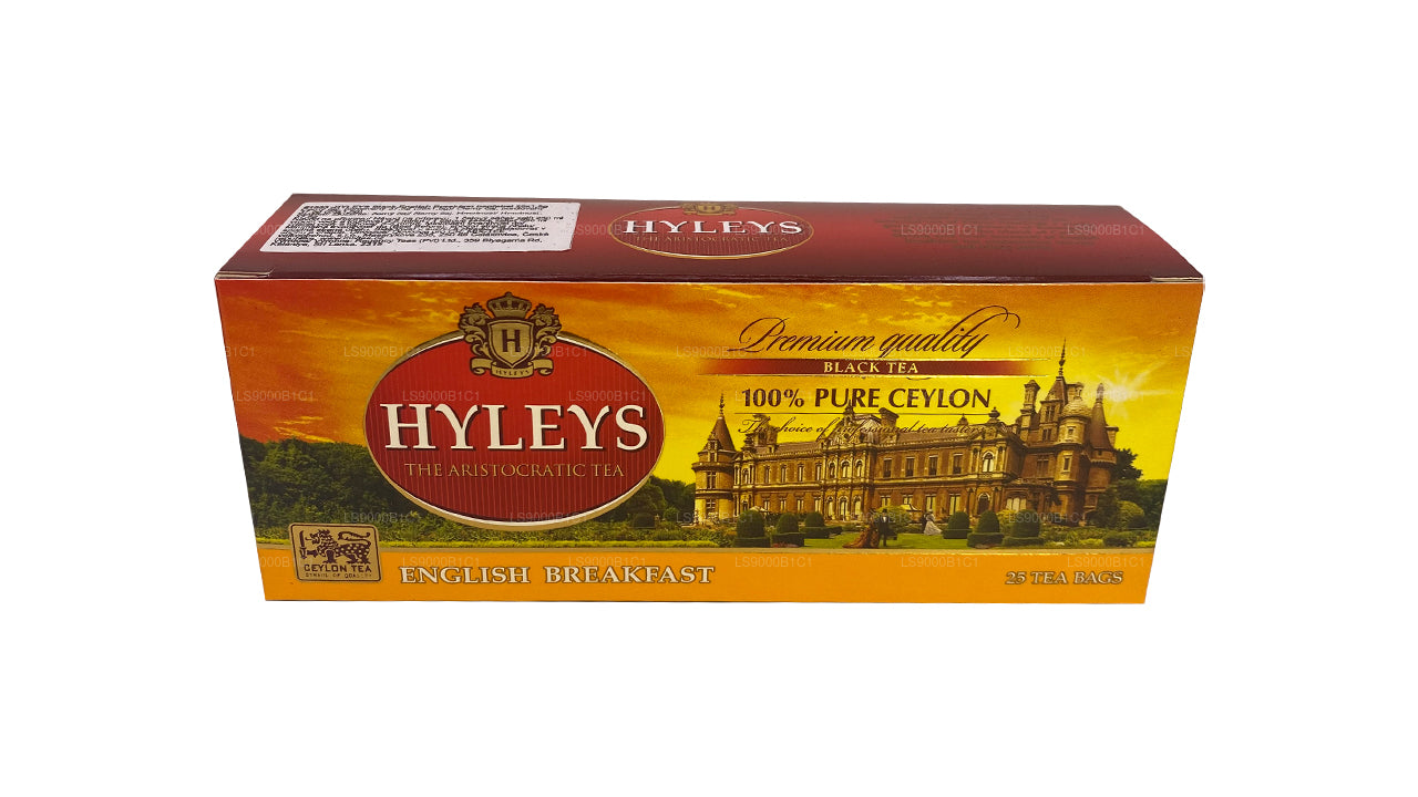 Tè Hyleys Black English Breakfast (37,5 g) 25 bustine di tè