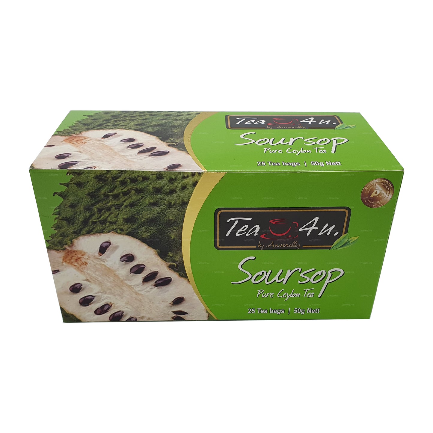 Tea4U Tè nero con soursop (50g) 25 bustine di tè