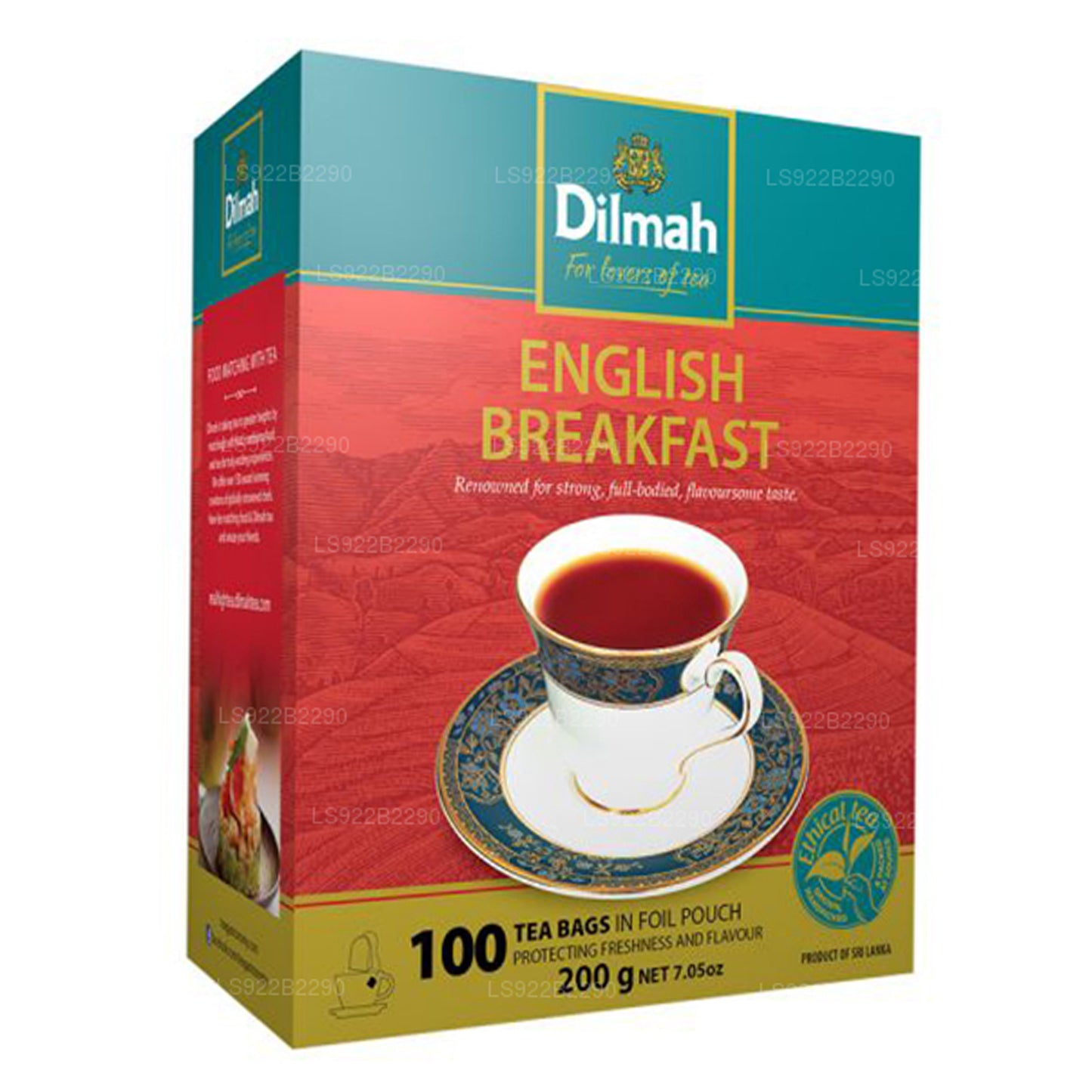 Dilmah English Breakfast Tea (200 g) 100 bustine di tè