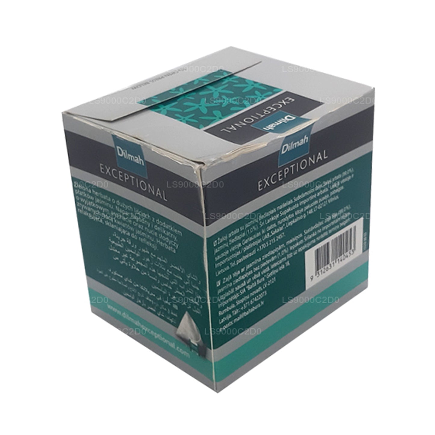 Dilmah Exceptional Fragrant Jasmine and Green Real Leaf Tea (40 g) 20 bustine di tè