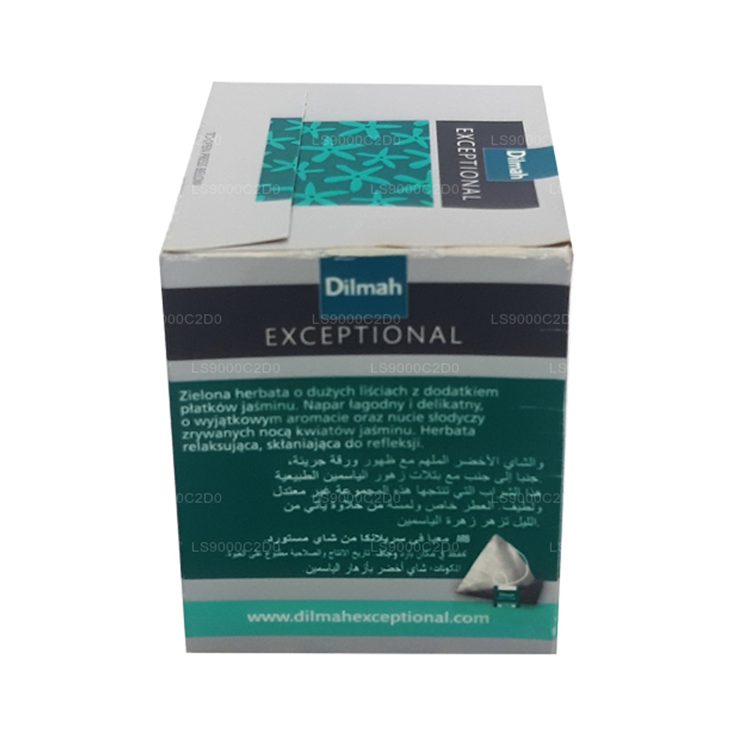 Dilmah Exceptional Fragrant Jasmine and Green Real Leaf Tea (40 g) 20 bustine di tè