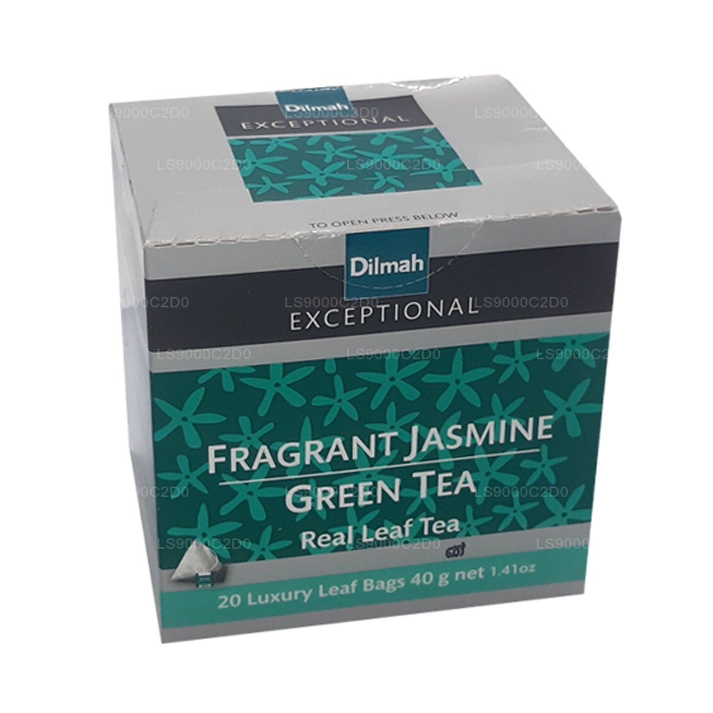 Dilmah Exceptional Fragrant Jasmine and Green Real Leaf Tea (40 g) 20 bustine di tè