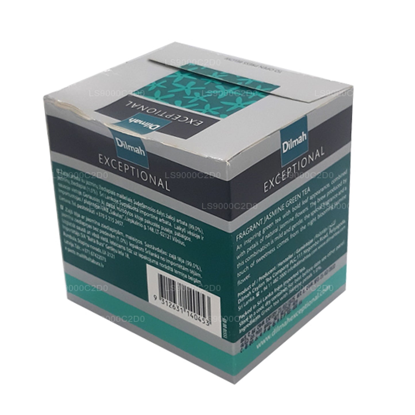 Dilmah Exceptional Fragrant Jasmine and Green Real Leaf Tea (40 g) 20 bustine di tè