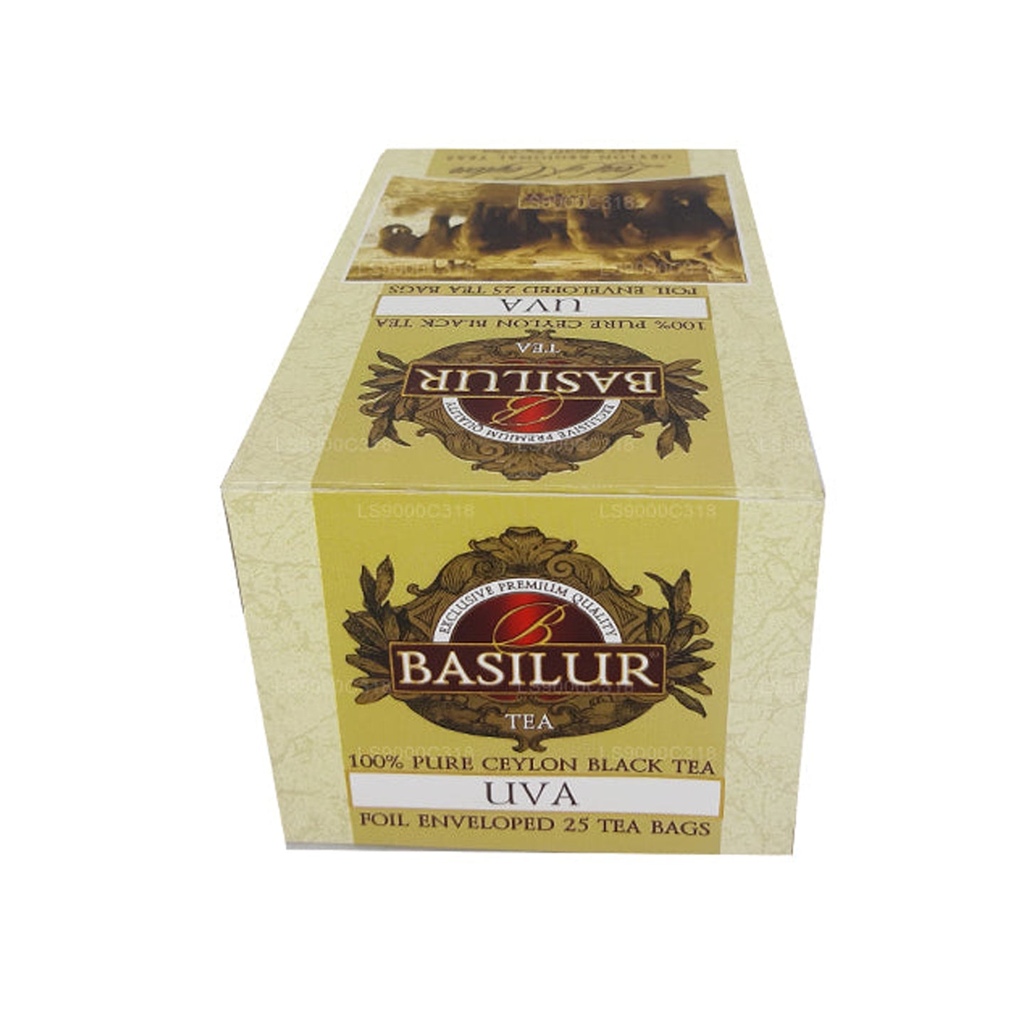 Tè nero puro «Uva» con foglie di basilur di Ceylon (50 g)