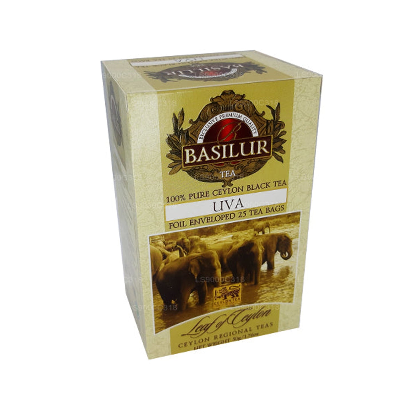 Tè nero puro «Uva» con foglie di basilur di Ceylon (50 g)