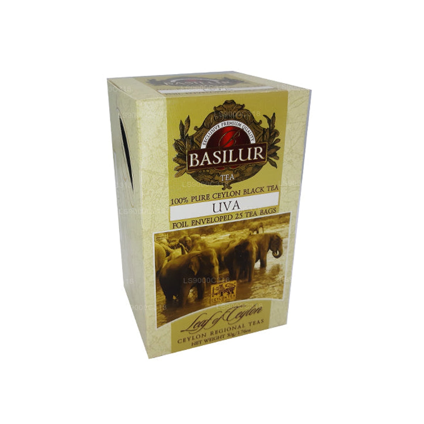 Tè nero puro «Uva» con foglie di basilur di Ceylon (50 g)