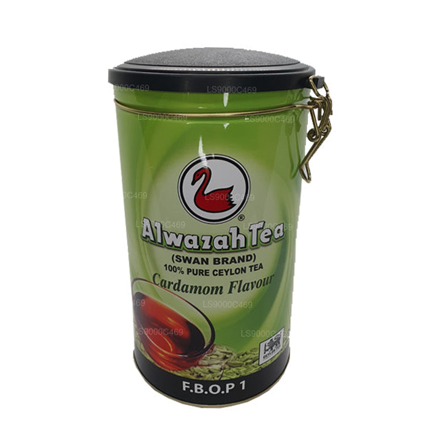 Tè aromatizzato al cardamomo Alwazah (F.B.O.P1) in latta (300 g)