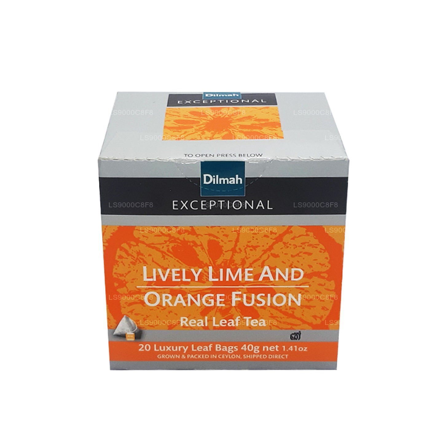 Dilmah Exceptional Lively Lime and Orange Fusion Real Leaf Tea (40 g) 20 bustine