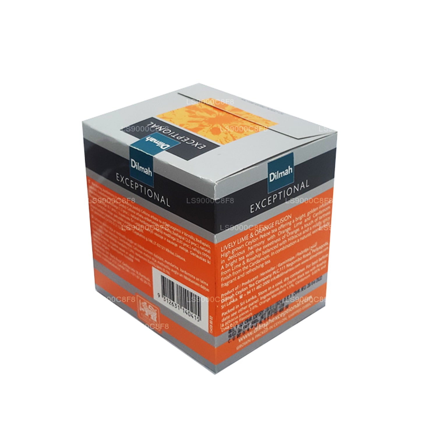 Dilmah Exceptional Lively Lime and Orange Fusion Real Leaf Tea (40 g) 20 bustine