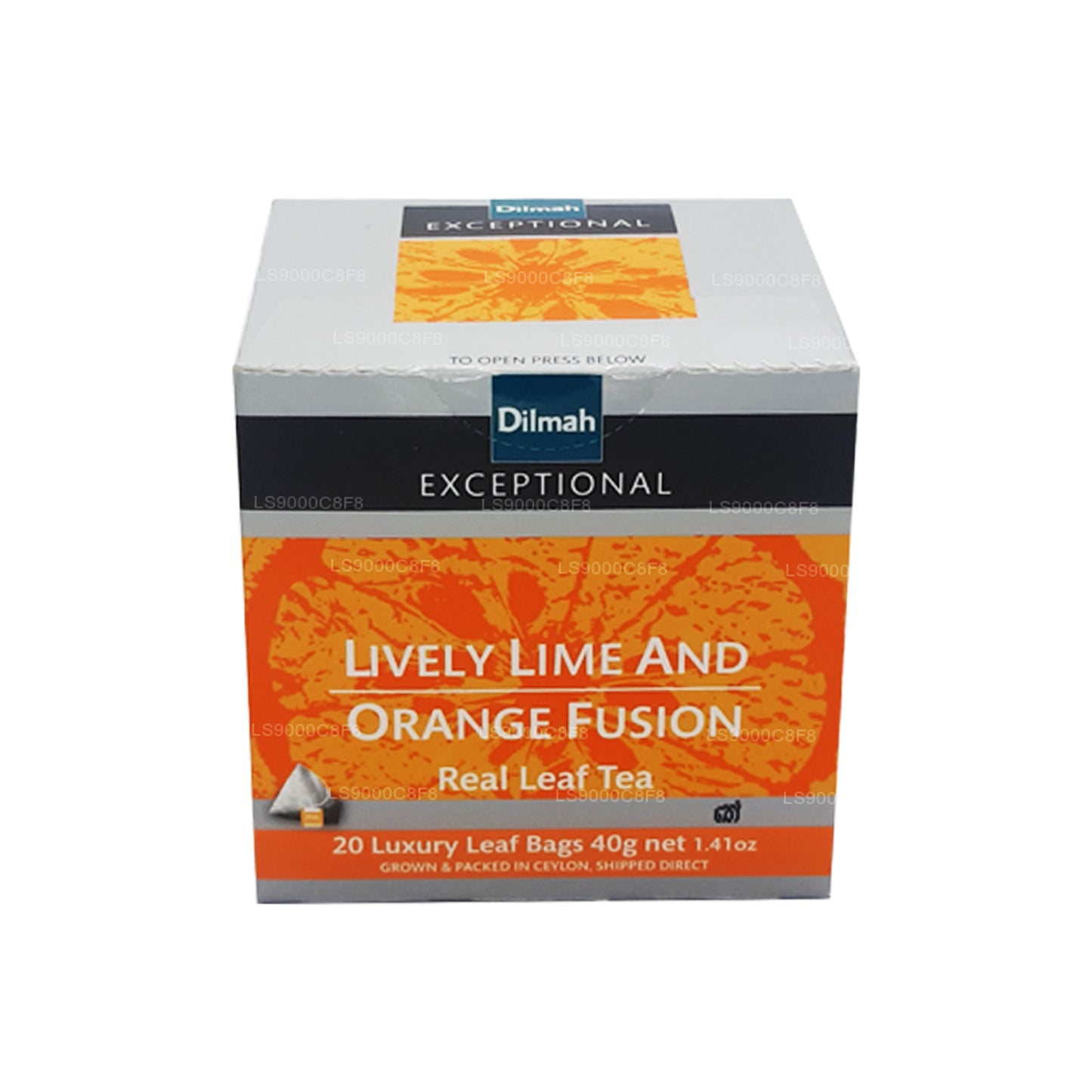 Dilmah Exceptional Lively Lime and Orange Fusion Real Leaf Tea (40 g) 20 bustine